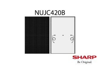 Sharp présente un module photovoltaïque M10 420W au design avant-gardiste entièrement noir