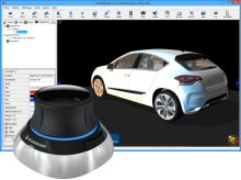 La visionneuse CAO CaniVIZ 3D fonctionne avec la souris 3D SpaceMouse de 3Dconnexion