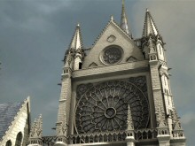 La Sainte-Chapelle et le palais de la cité du XIVème siècle reconstitués en 3D