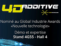4D_Additive nominé dans la catégorie Nouvelle Technologie