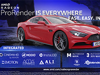 Nouvelles intégrations et mises à jour pour Radeon ProRencder d'AMD