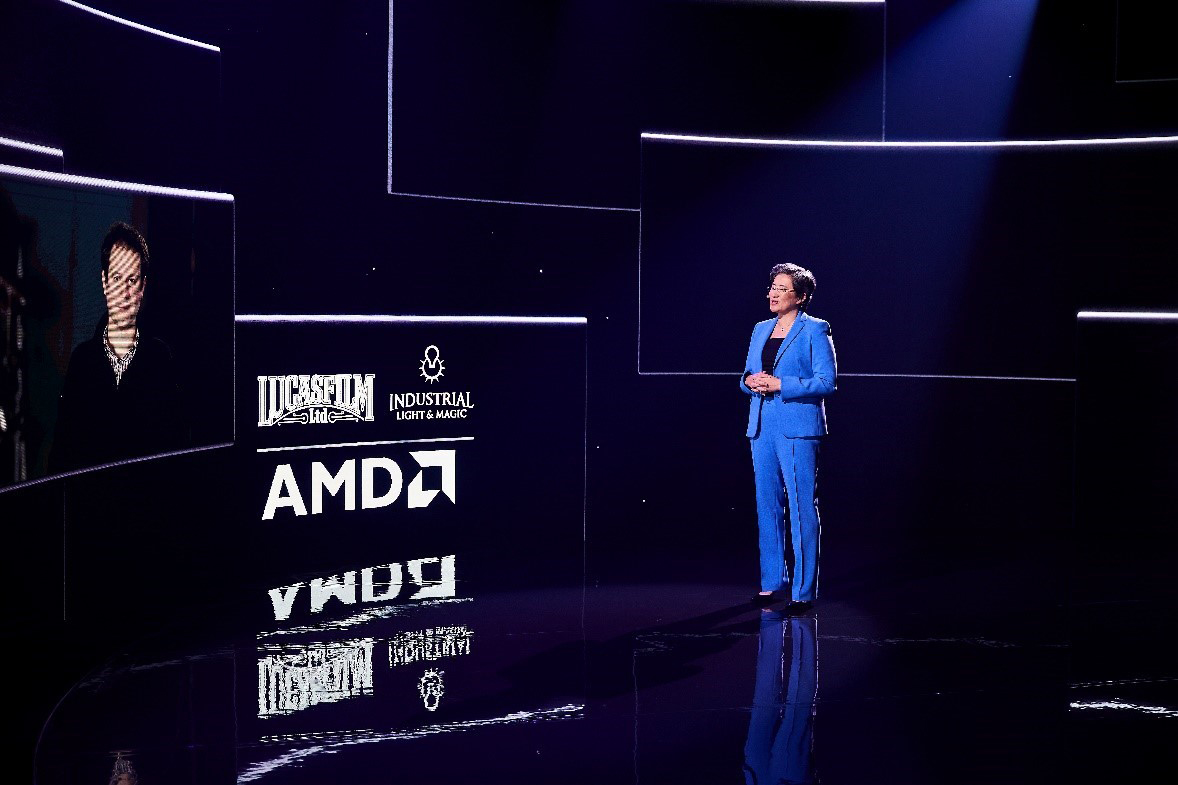 Lisa Su, CEO d’AMD, fait la démonstration d’un monde de plus en plus numérique lors du CES 2021