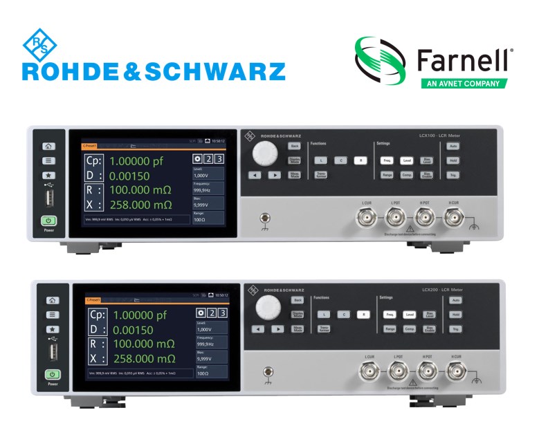 Farnell présente le nouveau compteur LCR de Rohde & Schwarz