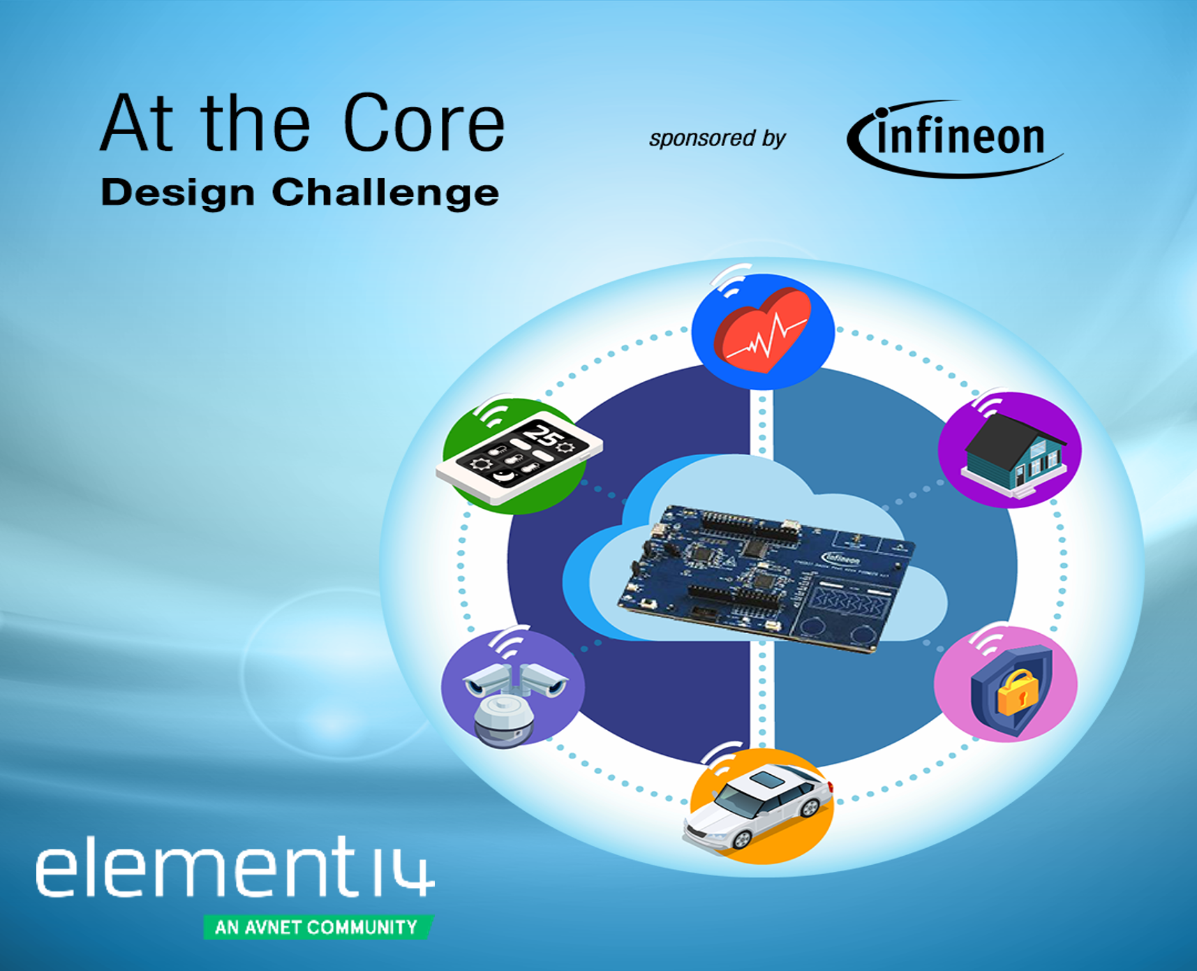 La communauté element14 lance le défi de conception « Au cœur » et un webinaire avec Infineon Technologies
