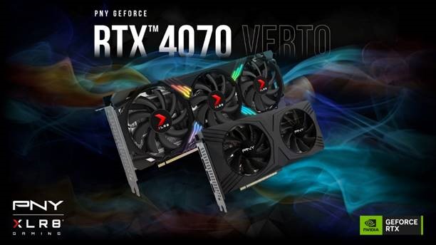 PNY présente le dernier GPU NVIDIA GeForce 40 Series : La carte graphique PNY GeForce PNY GeForce RTX™ 4070 12GB VERTO