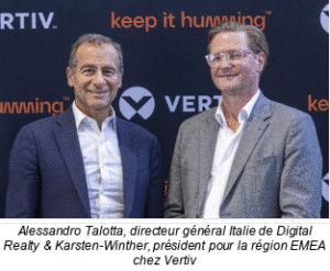 Vertiv sélectionné pour fournir une infrastructure avancée prête pour l'IA au nouveau campus de data centers de Digital Realty en Italie