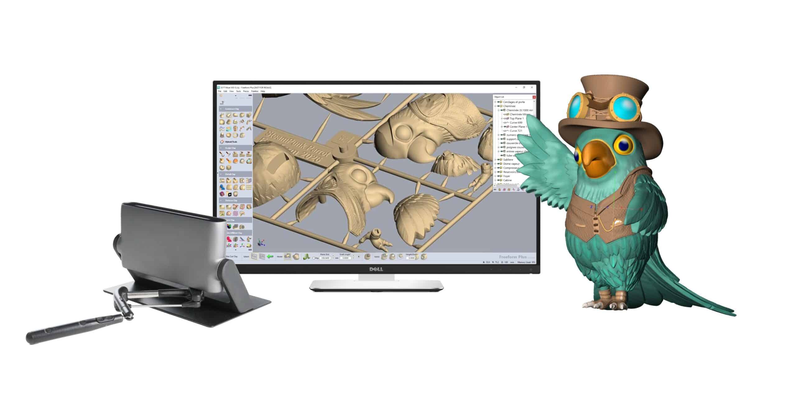 Hexagon rend la conception 3D de formes libres accessible à tous les fabricants