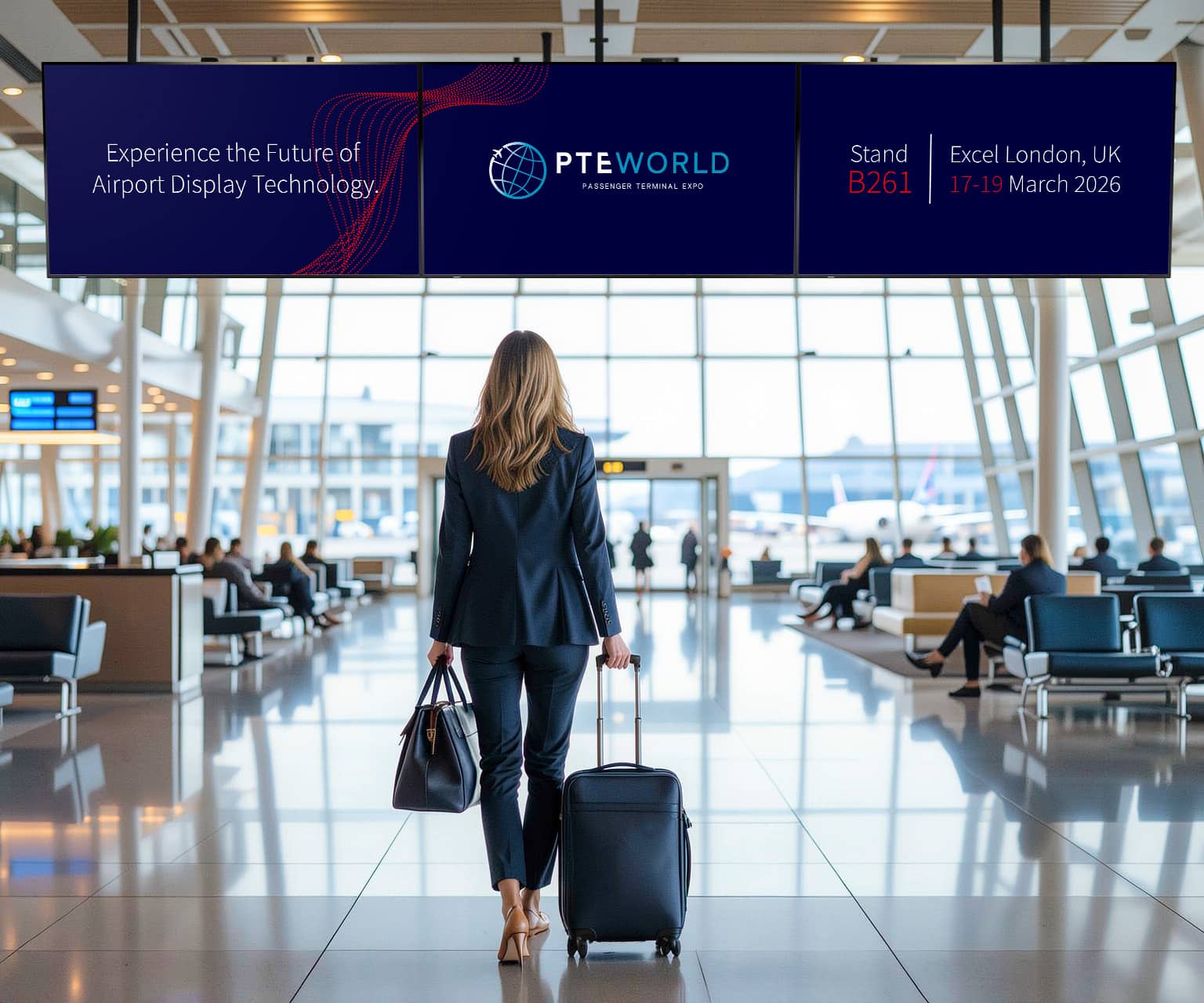 Sharp dévoile ses solutions d’affichage critique pour les aéroports au salon Passenger Terminal Expo 2026
