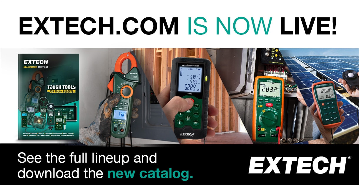 Lancement du nouveau site Extech.com : toute la gamme Extech réunie sur une plateforme dédiée