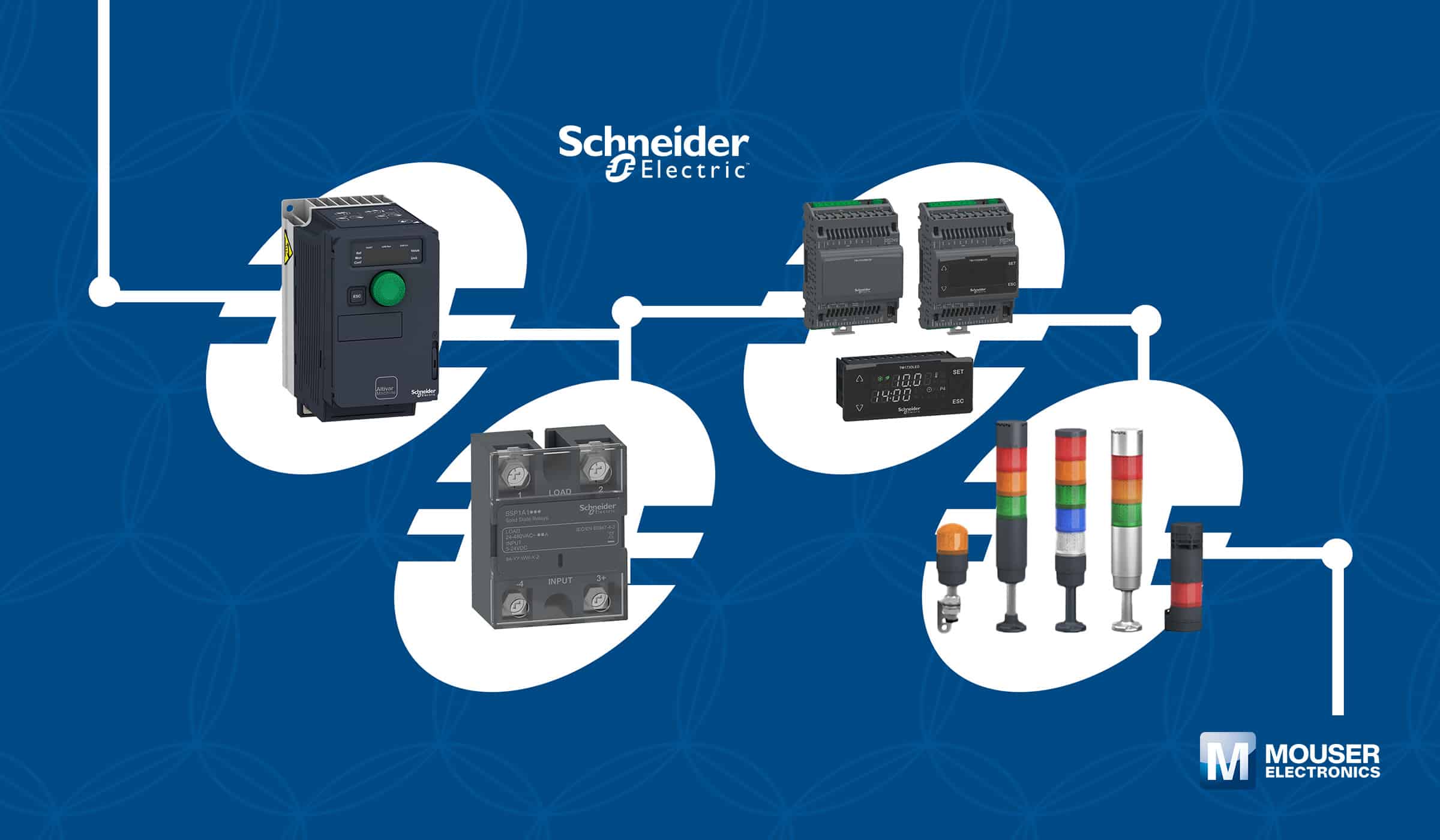 Mouser Electronics propose une large gamme de solutions industrielles de Schneider Electric