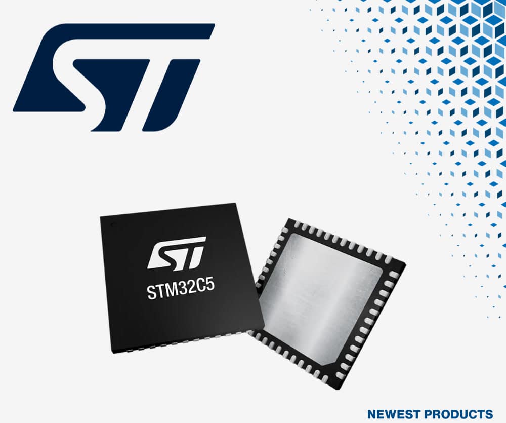 ­Mouser propose désormais les nouveaux MCU grand public STM32C5 Arm Cortex-M33 de STMicroelectronics pour applications industrielles, intelligentes et robotiques