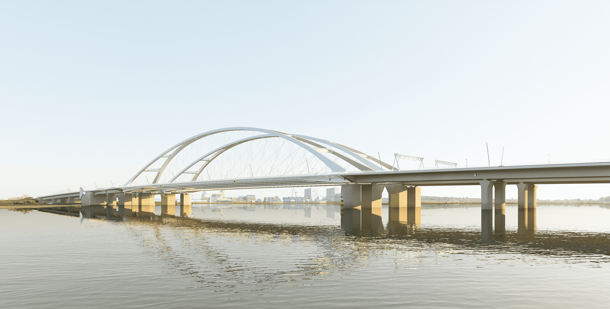 Eiffage remporte un contrat pour la construction de deux ouvrages métalliques destinés au nouveau pont de la Merwede aux Pays-Bas