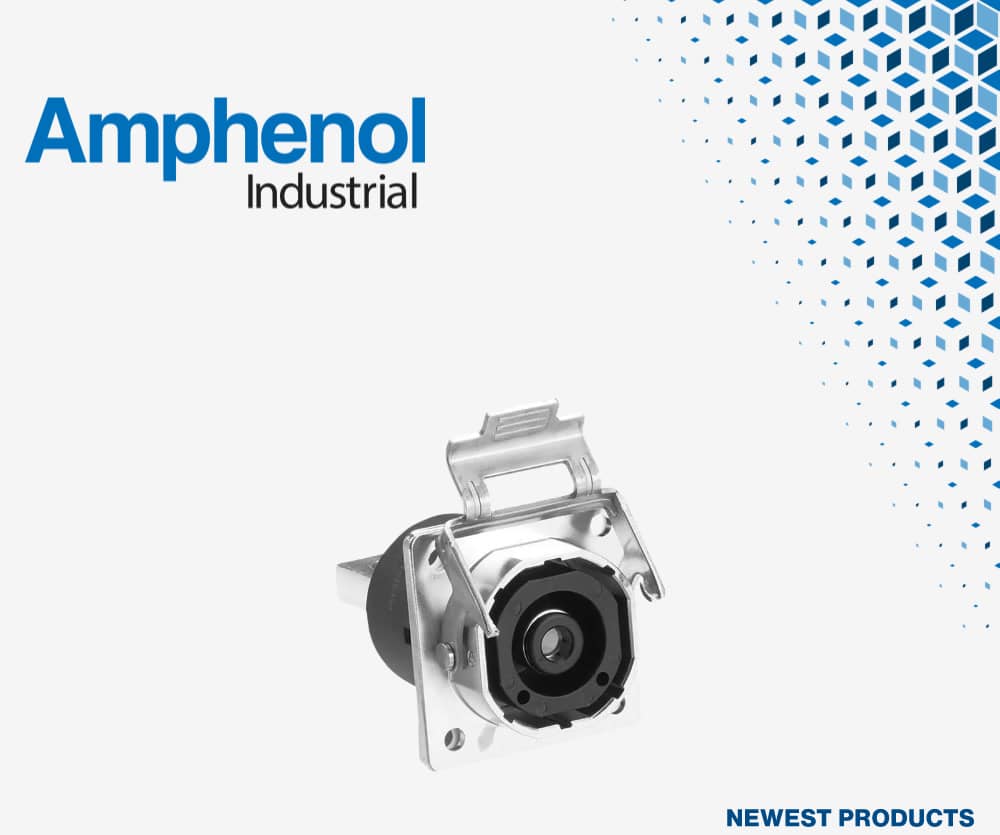 Nouveaux produits chez Mouser : connecteurs haute puissance Amphenol Industrial série TS1 pour applications industrielles, de transport et d’énergie