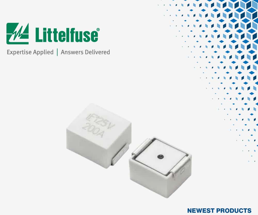 Désormais disponible chez Mouser, les fusibles CMS à fort courant NANO2 708 de Littelfuse offrent un pouvoir de coupure de premier ordre dans un format compact