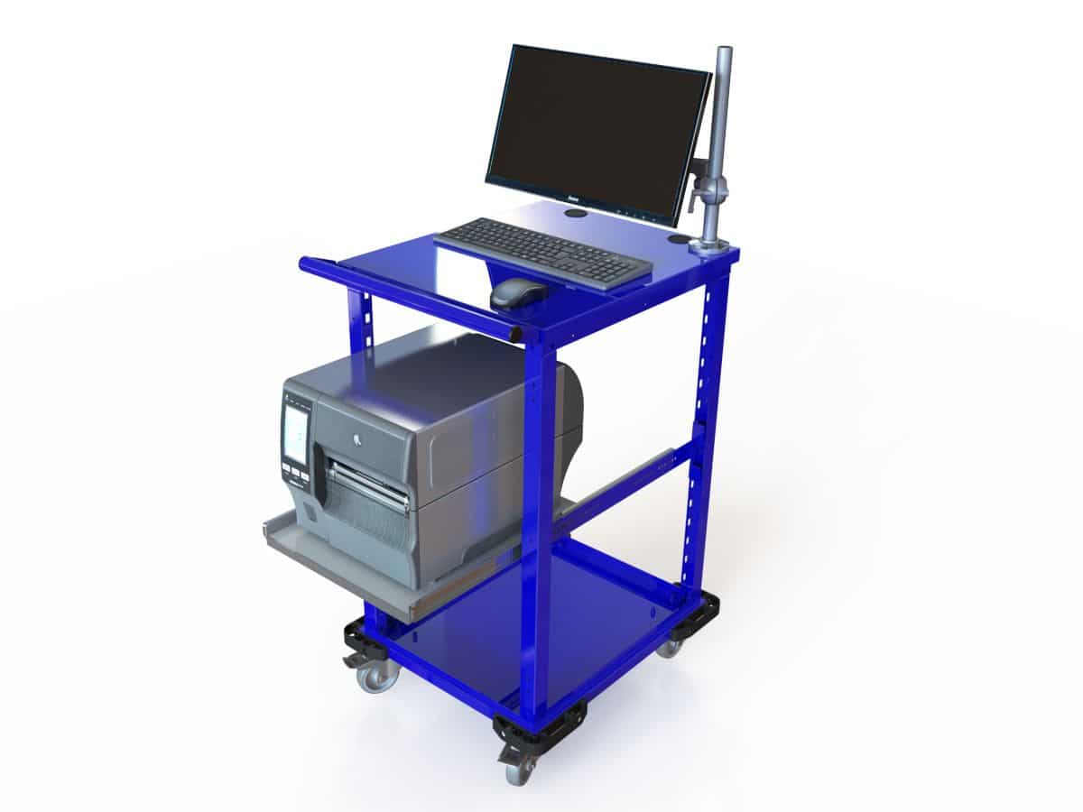 Quatre chariots sur une palette : LMREA repense le transport de ses postes informatiques mobiles